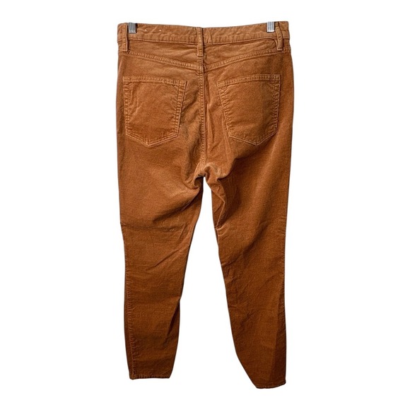 LOFT Corduroy Pants High Waist Golden Tan Brown Comfort Women Size‎ Large - Picture 4 of 7